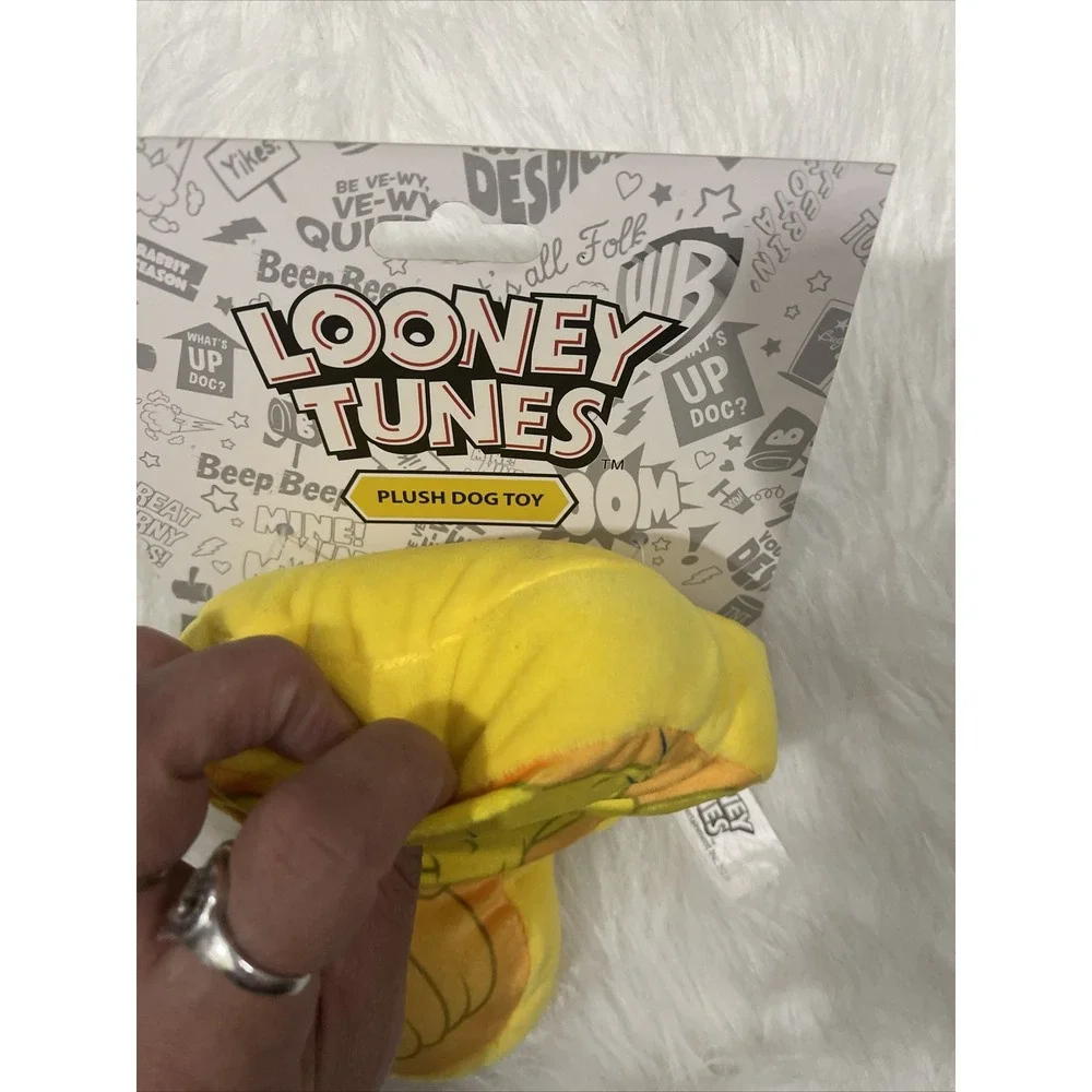 NEW! TWEETY BIRD DOG TOY LOONEY TUNES PLUSH w/ SQUEAKER LICENSED